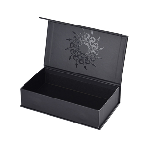 Double Black Lid-off & Hinged Watch Box with Insert