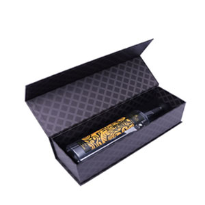 Flip Top Wine Box with Insert